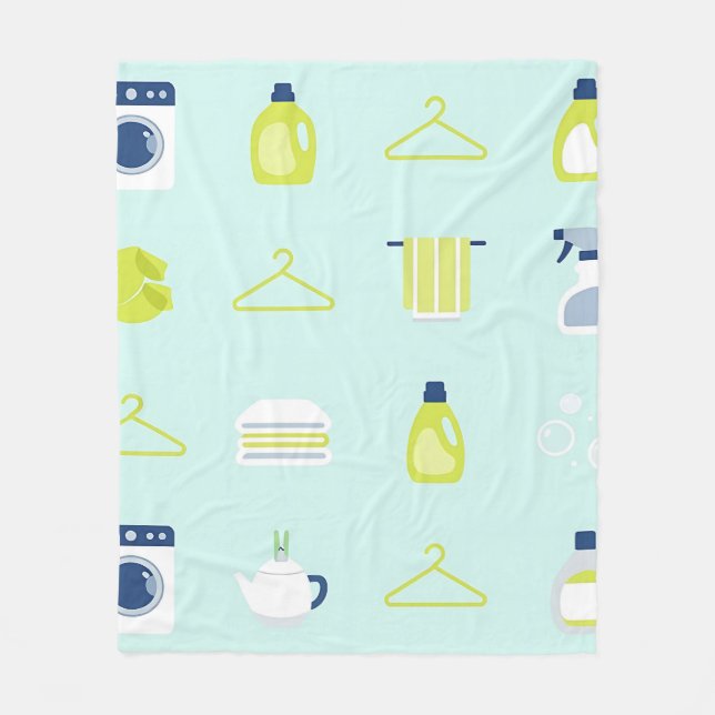 Couverture Polaire Fresh Laundry Day Pattern (Devant)