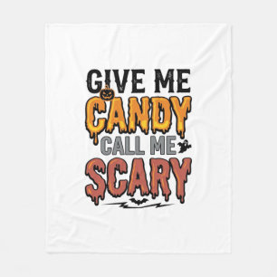 Couverture Polaire Friandises d'Halloween Donnez-moi des bonbons Appe