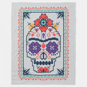 Couverture Polaire Frida Kahlo   Calavera