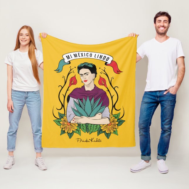 Couverture Polaire Frida Kahlo| Mi-Mexico Lindo (En situation)