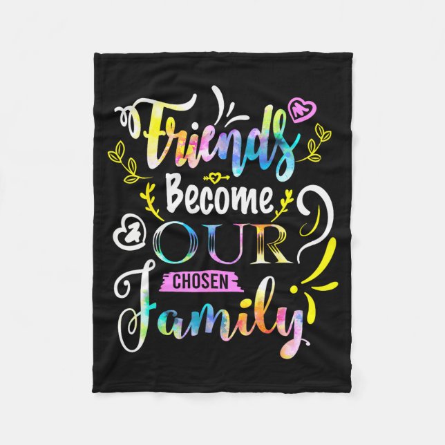 Couverture Polaire Friends Become Our Chosen Family Friendship Funny  (Devant)