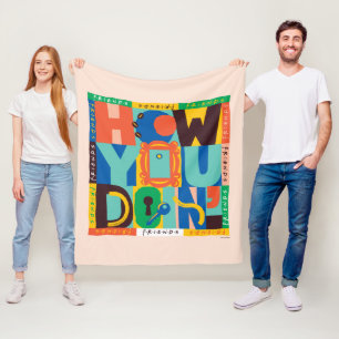 Couverture Polaire FRIENDS™ Comment vas-tu - Graphisme vibrant