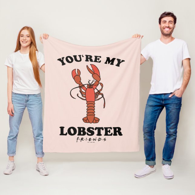 Couverture Polaire FRIENDS™ | Vous êtes mon homard - Typographie clas (En situation)