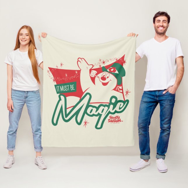 Couverture Polaire Frosty le bonhomme de neige - Ça doit être magique (En situation)