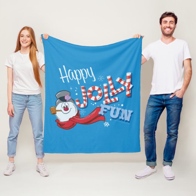 Couverture Polaire Frosty the Snowman™ | Joyeux Jolly Fun (En situation)