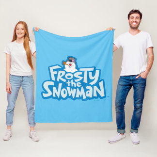 Couverture Polaire Frosty the Snowman™ | Logo empilé gelé