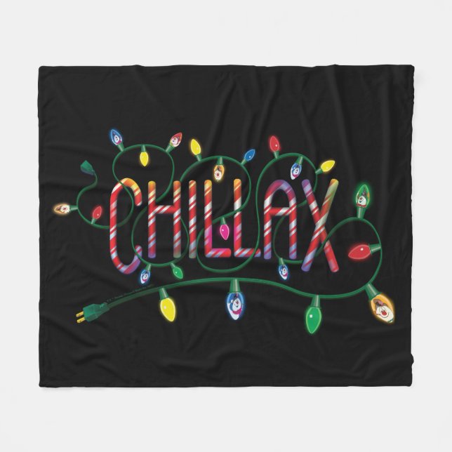 Couverture Polaire Frosty the Snowman™ | Lumières de vacances "Chilla (Devant (Horizontal))