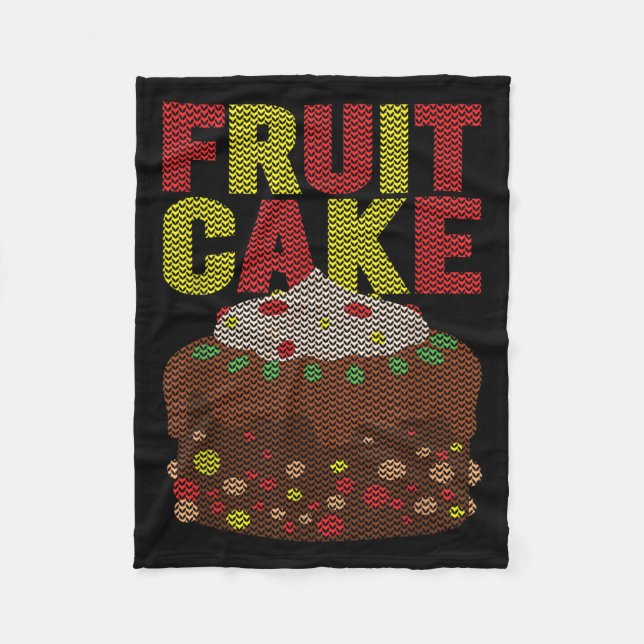 Couverture Polaire Fruitcake Funny Noël laid (Devant)