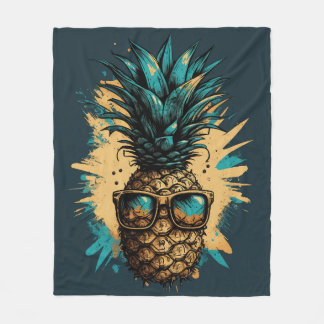 Couverture Polaire Fruits d'ananas marrants