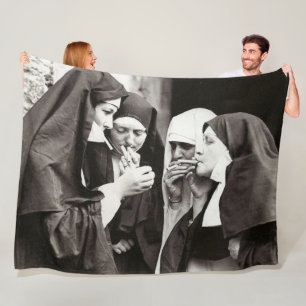 Couverture Polaire Fumer les soeurs Photographie Vintage