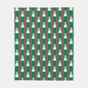Couverture Polaire Fun and Fancy Christmas Snowman inspecteur