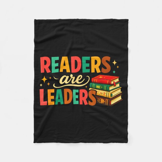Couverture Polaire Fun inspiring readers are leaders book lovers (Devant)