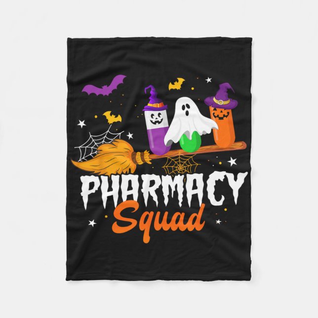 Couverture Polaire Fun Pills Pharmad Squad Pharmacist Technicien Hal (Devant)