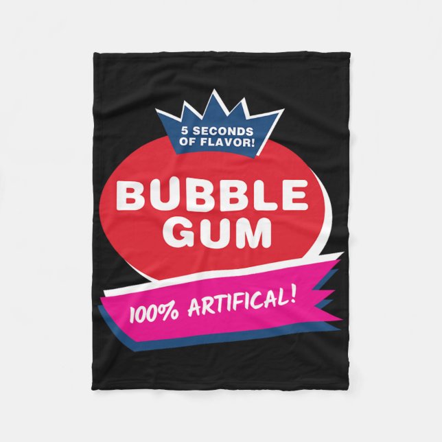 Couverture Polaire Fun rose bulle gomme Halloween Costume (Devant)