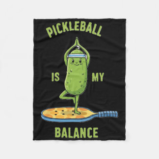 Couverture Polaire Fun Tee de yoga au cornichon drôle Picklell est ma