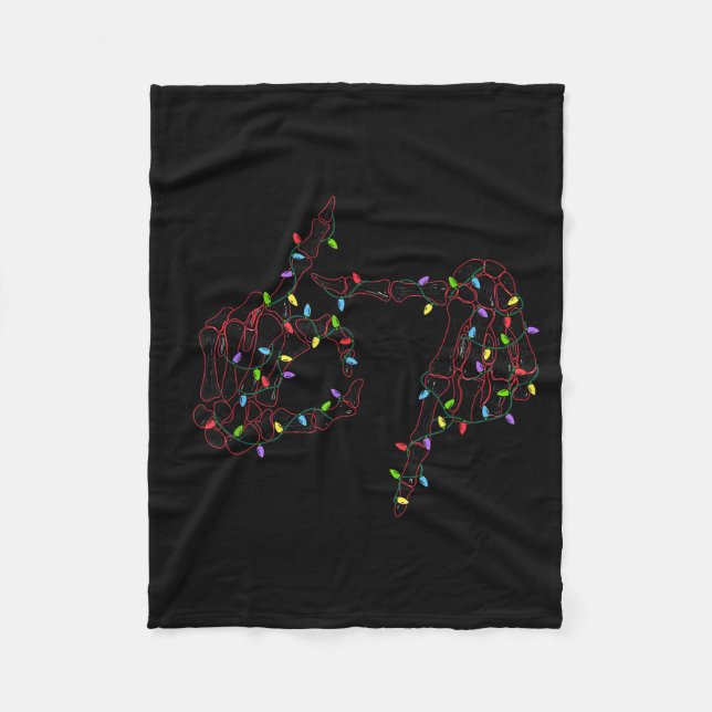 Couverture Polaire Funny 67 Hand Six Seven Meme Brainrot Christmas Xm (Devant)