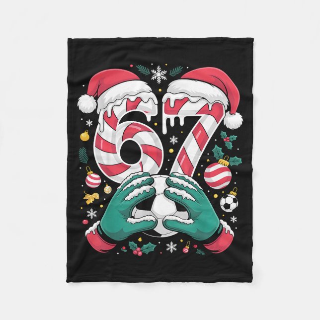 Couverture Polaire Funny 67 Six Seven Soccer Goalkeeper Funny Meme Ch (Devant)