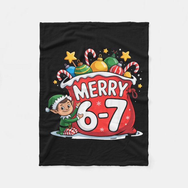 Couverture Polaire Funny 6 7 Six Seven Meme Christmas Women Men Kids  (Devant)