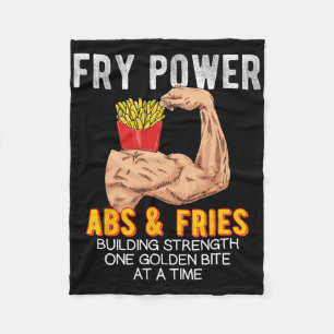 Couverture Polaire Funny Abs Exercice Fries Français Muscle Building