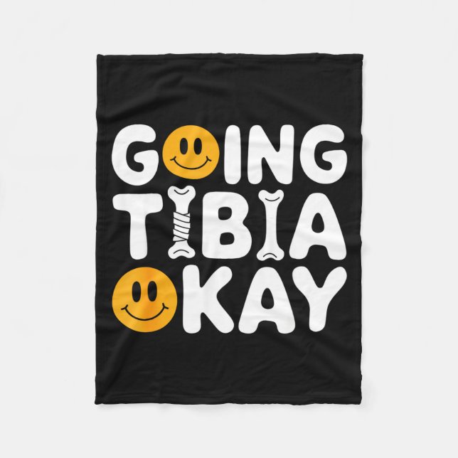 Couverture Polaire Funny Anatomy Going Tibia Okay Broken Leg Gift For (Devant)