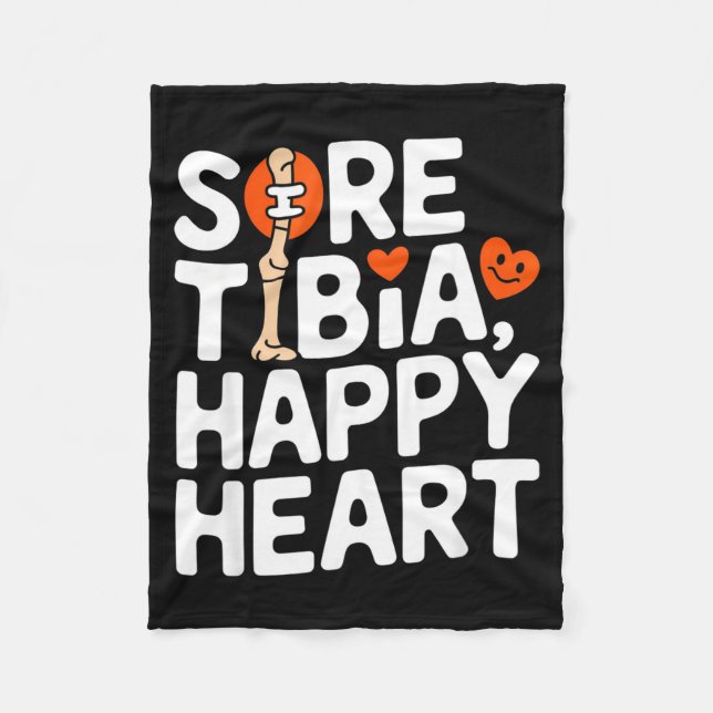 Couverture Polaire Funny Anatomy Going Tibia Okay Broken Leg Gift For (Devant)