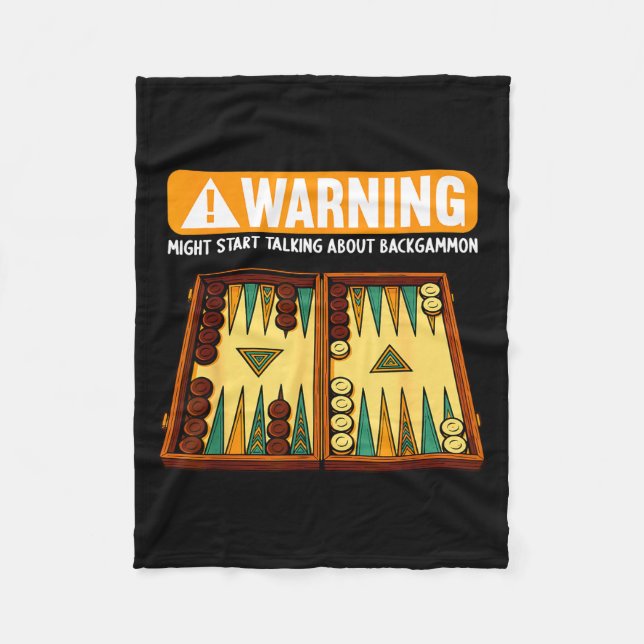 Couverture Polaire Funny Backgammon  (Devant)