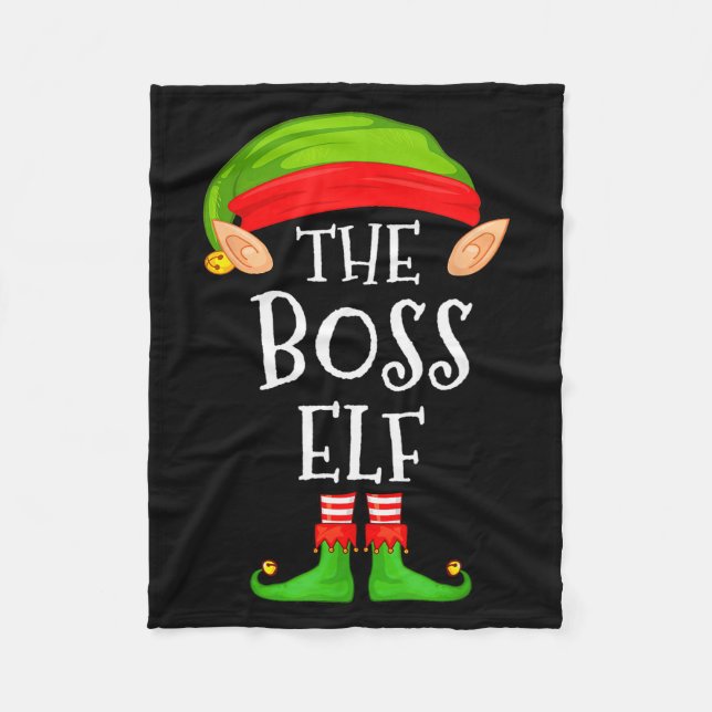 Couverture Polaire Funny Boss Elf Family Christmas Boss Elf Sweater M (Devant)
