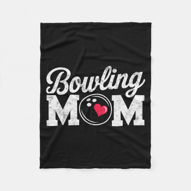 Couverture Polaire Funny Bowling Player Mom Bowl Mother Bowler #bowli (Devant)