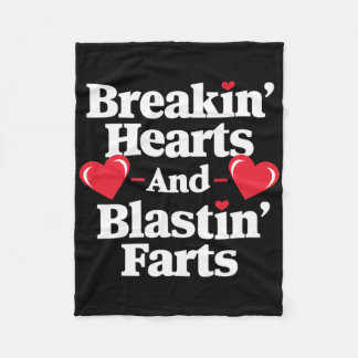 Couverture Polaire Funny Breaking Hearts And Blasting Farts Mens Vale