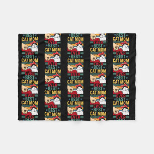 Couverture Polaire Funny Cat Mama for Cat Lovers Mothers Day Toxits