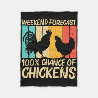 Couverture Polaire Funny Chicken Design For Men Women Farm Farmer Chi
