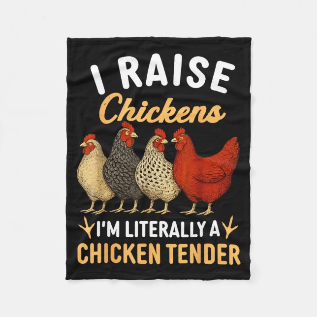 Couverture Polaire Funny Chicken Lover Gift – I Raise Chickens Farm H (Devant)