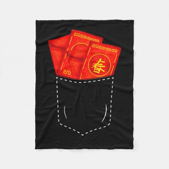 Couverture Polaire Funny Chinese New Year Fake Cket Red Envelopes Luc (Devant)