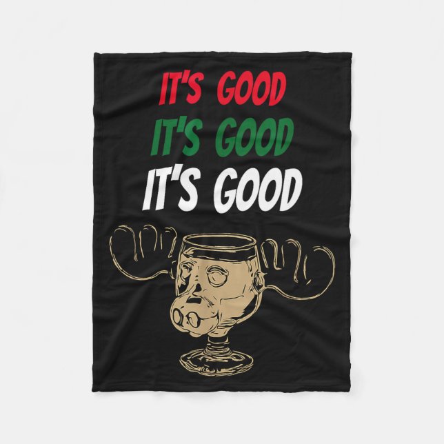 Couverture Polaire Funny Christmas Eggnog It's Good Moose Cup For Egg (Devant)