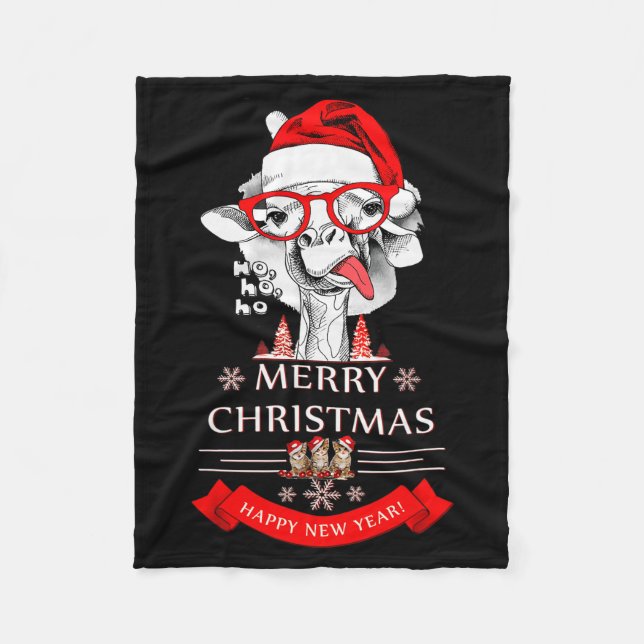 Couverture Polaire Funny Christmas Shirt Christmas Ho-ho-ho  (Devant)