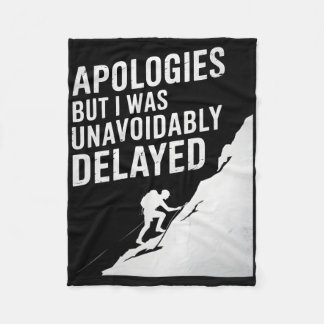 Couverture Polaire Funny Climbing Mountaineering Excuse Joke Men Wome