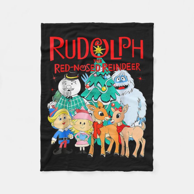 Couverture Polaire Funny Cute Rudolph The Red Nosed Reindeer Christma (Devant)