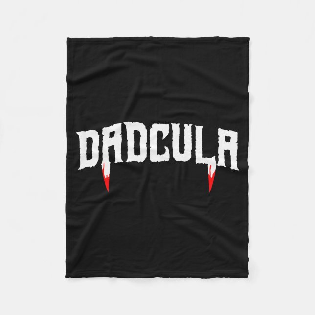 Couverture Polaire Funny Daula Halloween Dad Mens Costume Vamre Fangs (Devant)