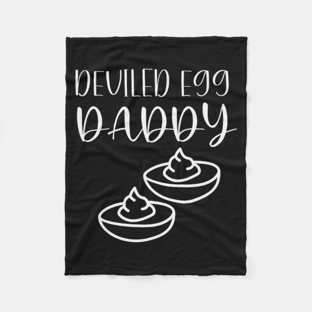 Couverture Polaire Funny Deviled Egg Daddy  (Devant)