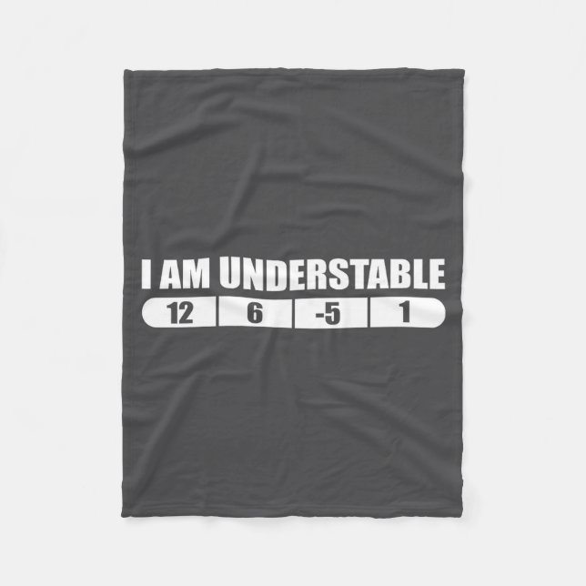 Couverture Polaire Funny Disc Golf Quote Design, I Am Understable Fri (Devant)
