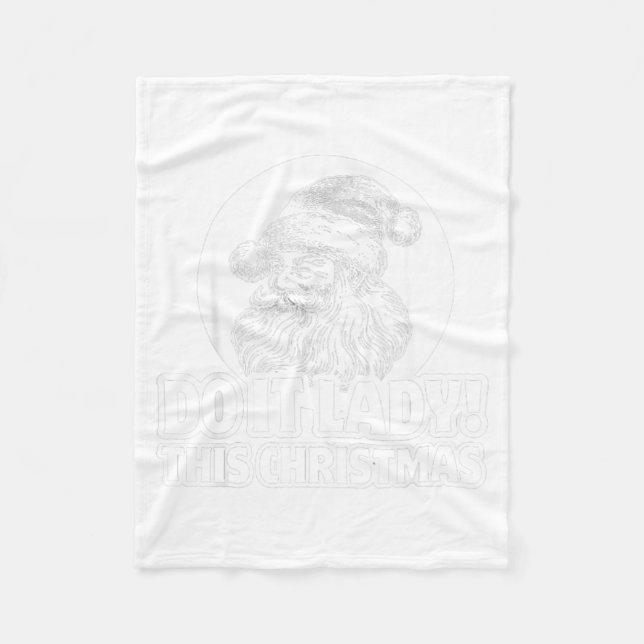 Couverture Polaire Funny Do It This Christmas Holiday Festive  (Devant)