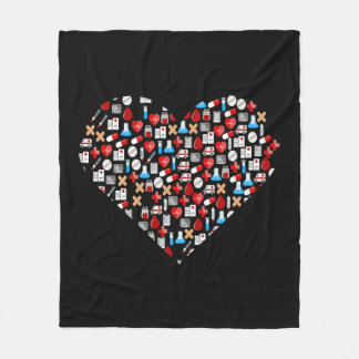 Couverture Polaire Funny Doctor Nurse print Cadeau accesseur Médicale