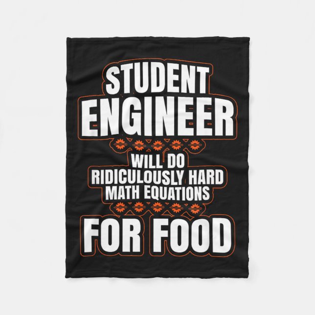 Couverture Polaire Funny Engineer Engineering College Student S  (Devant)