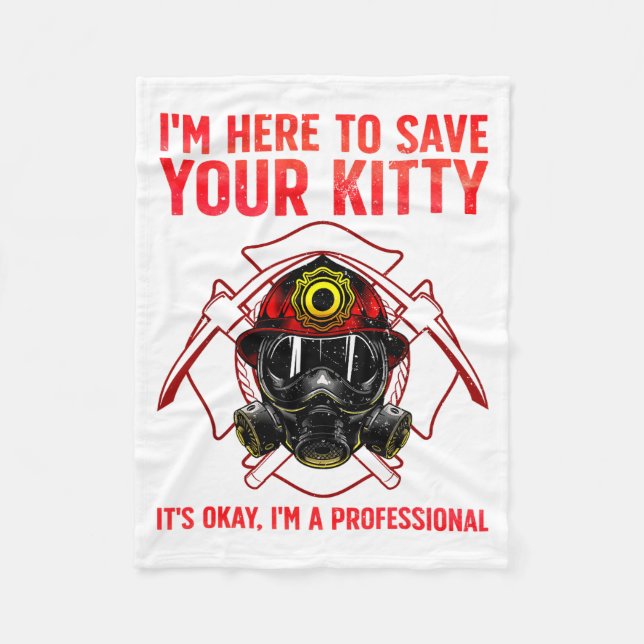 Couverture Polaire Funny Firefighter Art For Men Women Fireman Gag Fi (Devant)