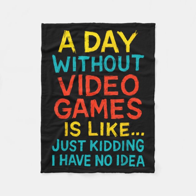 Couverture Polaire Funny Gamer Graphic Tee Men Boys Teens Video Gamin (Devant)