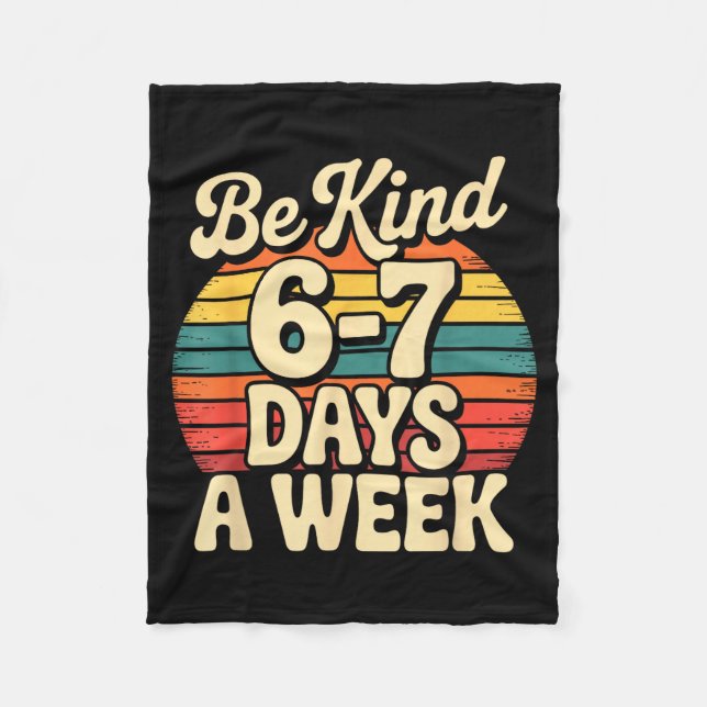 Couverture Polaire Funny Gen Alpha Meme Slang 67 Six Seven  (Devant)