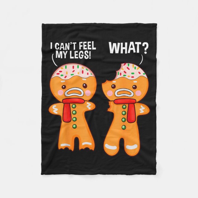 Couverture Polaire Funny Gingerbread Man Ginger Bread Men Christmas X (Devant)