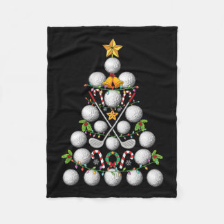 Couverture Polaire Funny Golf Ball Christmas Tree Christmas Golf Love