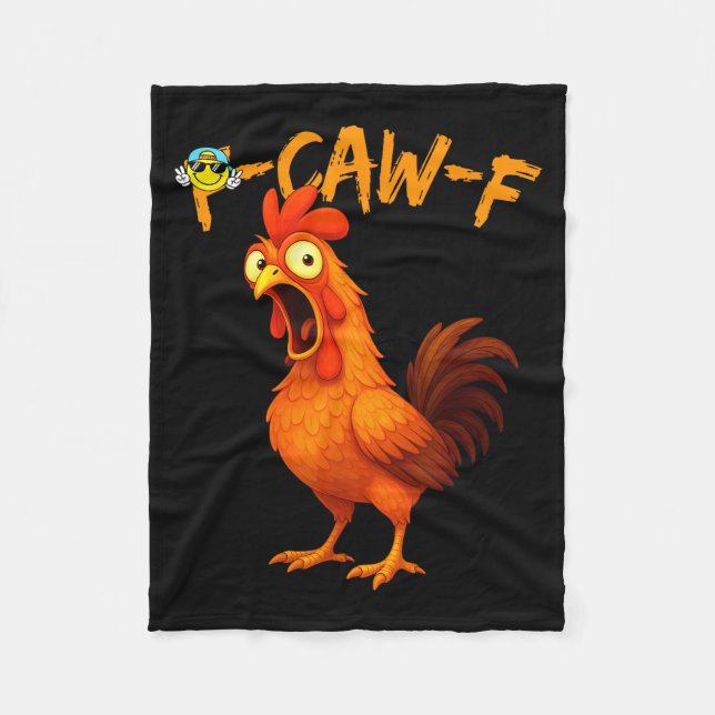 Couverture Polaire Funny Graphic Tee Chicken Humor Quote Rooster Meme (Devant)