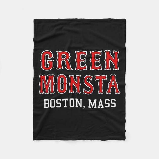 Couverture Polaire Funny Green Monstah Boston M New England  (Devant)